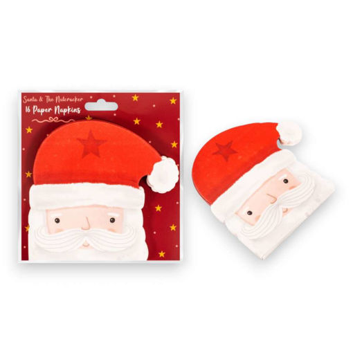 Picture of SANTA FACE PAPER NAPKINS 30.5X32.5CM - 16 PACK